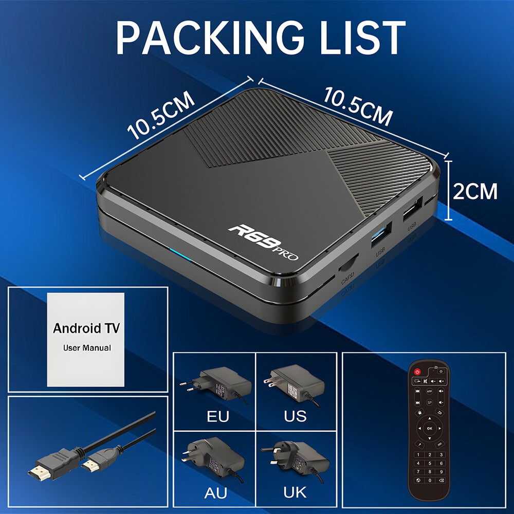 R69 pro tv box package list